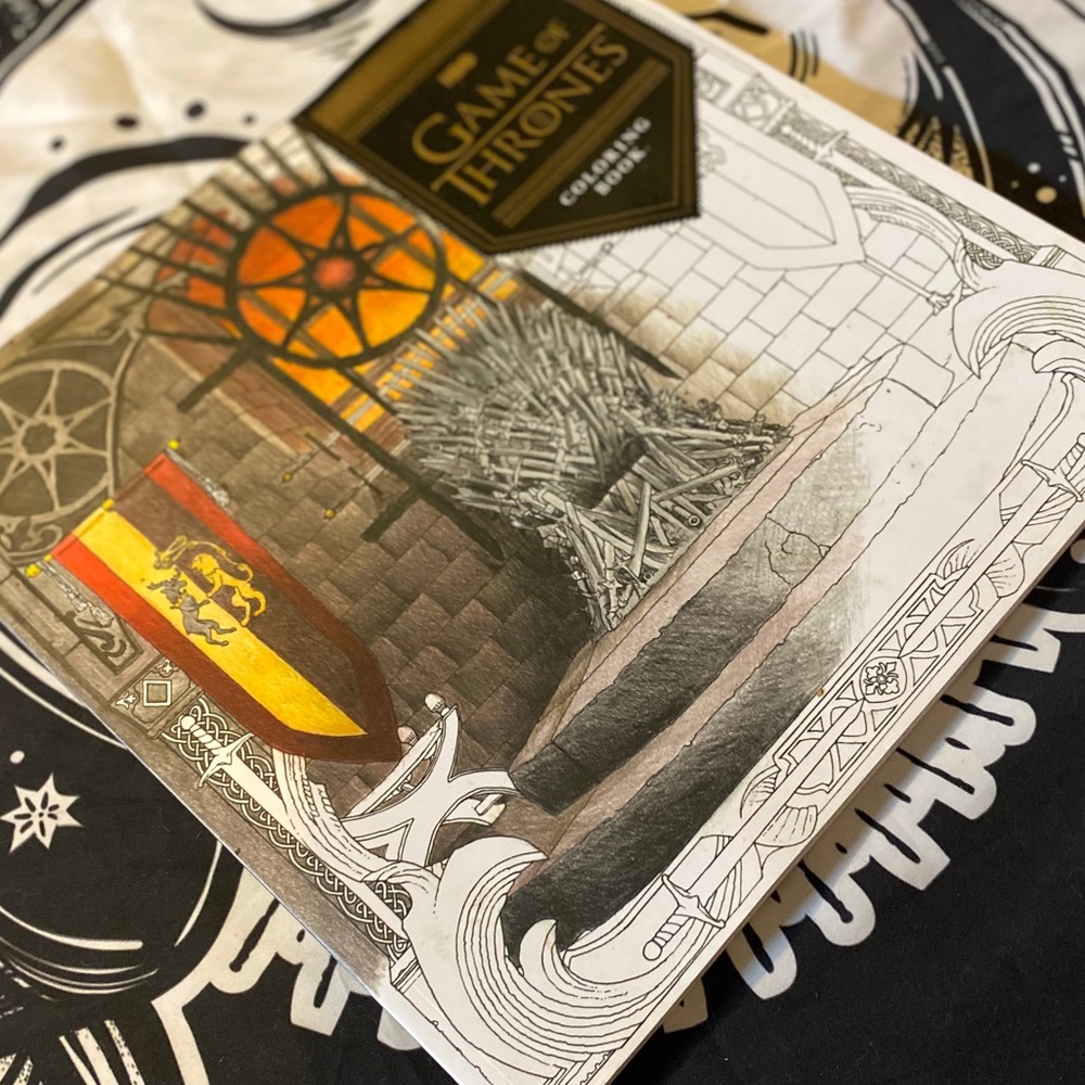 🆕 NWOT!! Game of Thrones adult coloring book
